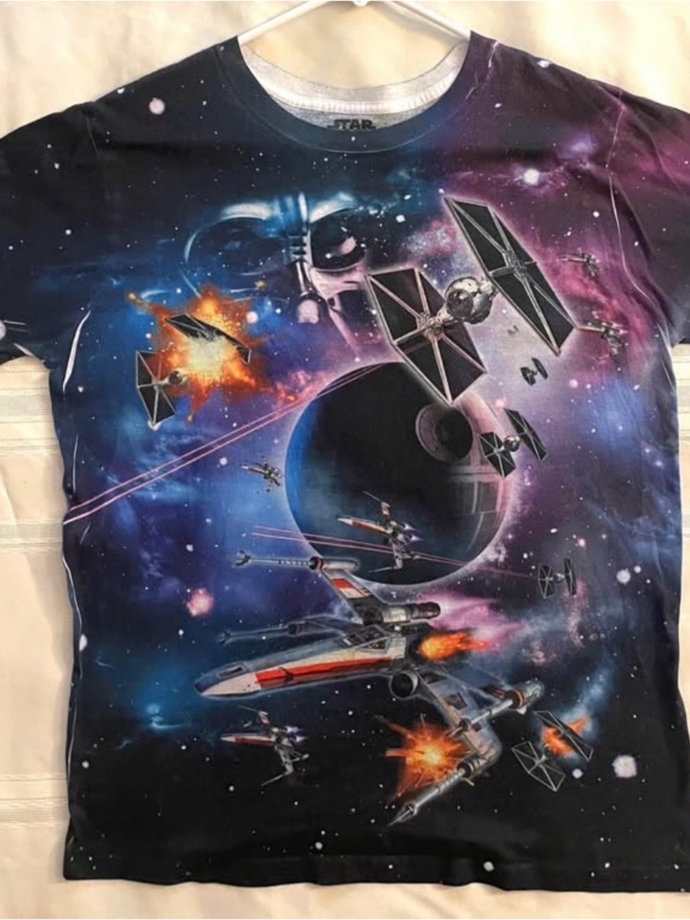 STAR WARS ~ Fifth Sun~ X Wing Tie Fighter  Death Star ~ T-shirt Adult Med